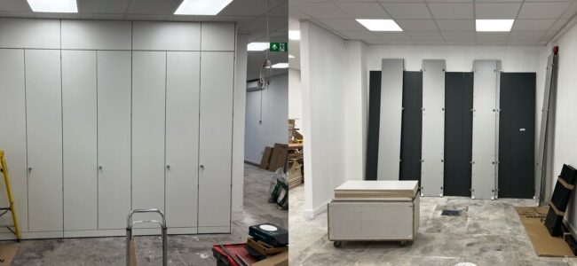 Working Closely With Our Building Partner in Croydon The Client Chose Built-In Storage Wall in Different Finishes and Sizes.